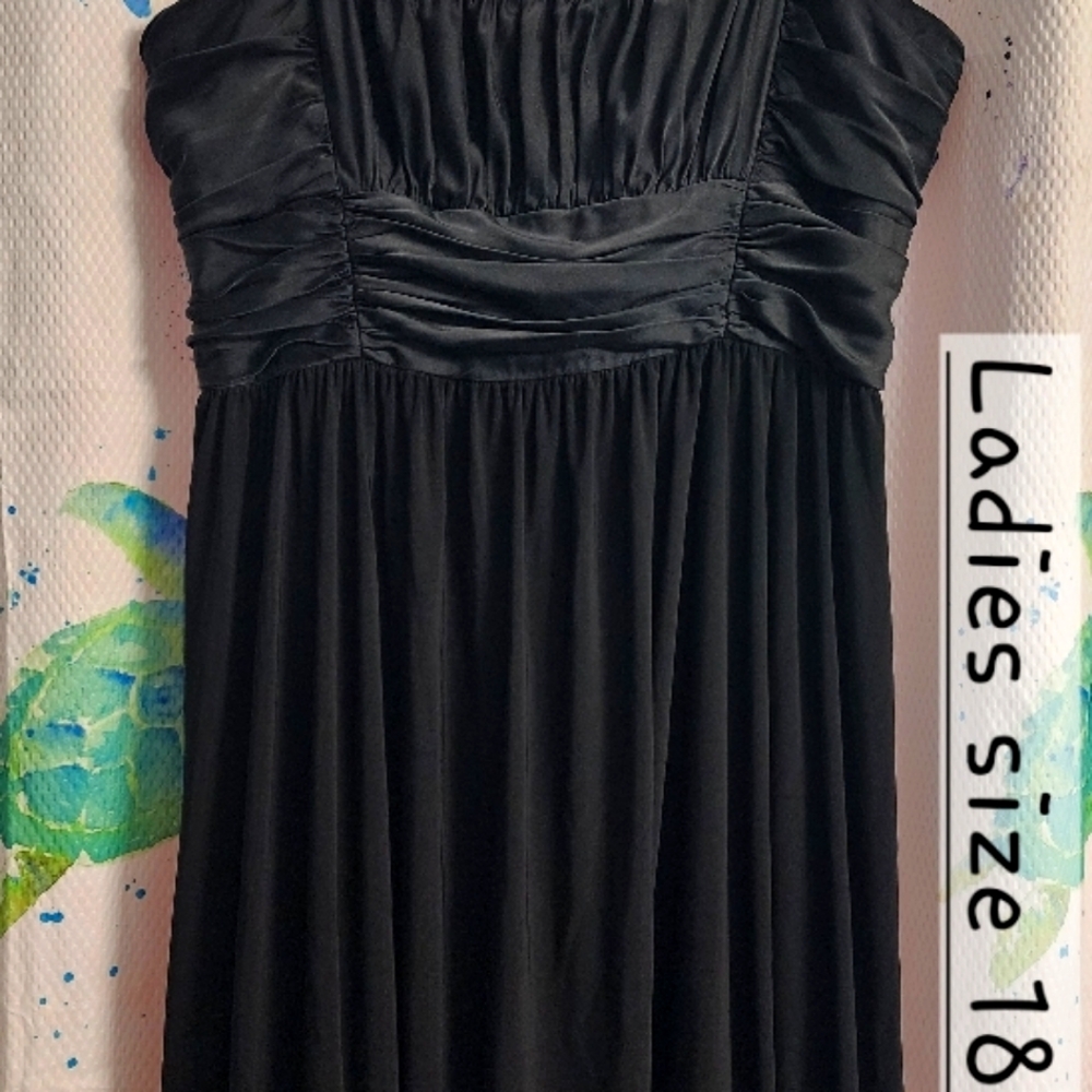 Elegant Black Dress - Size 18